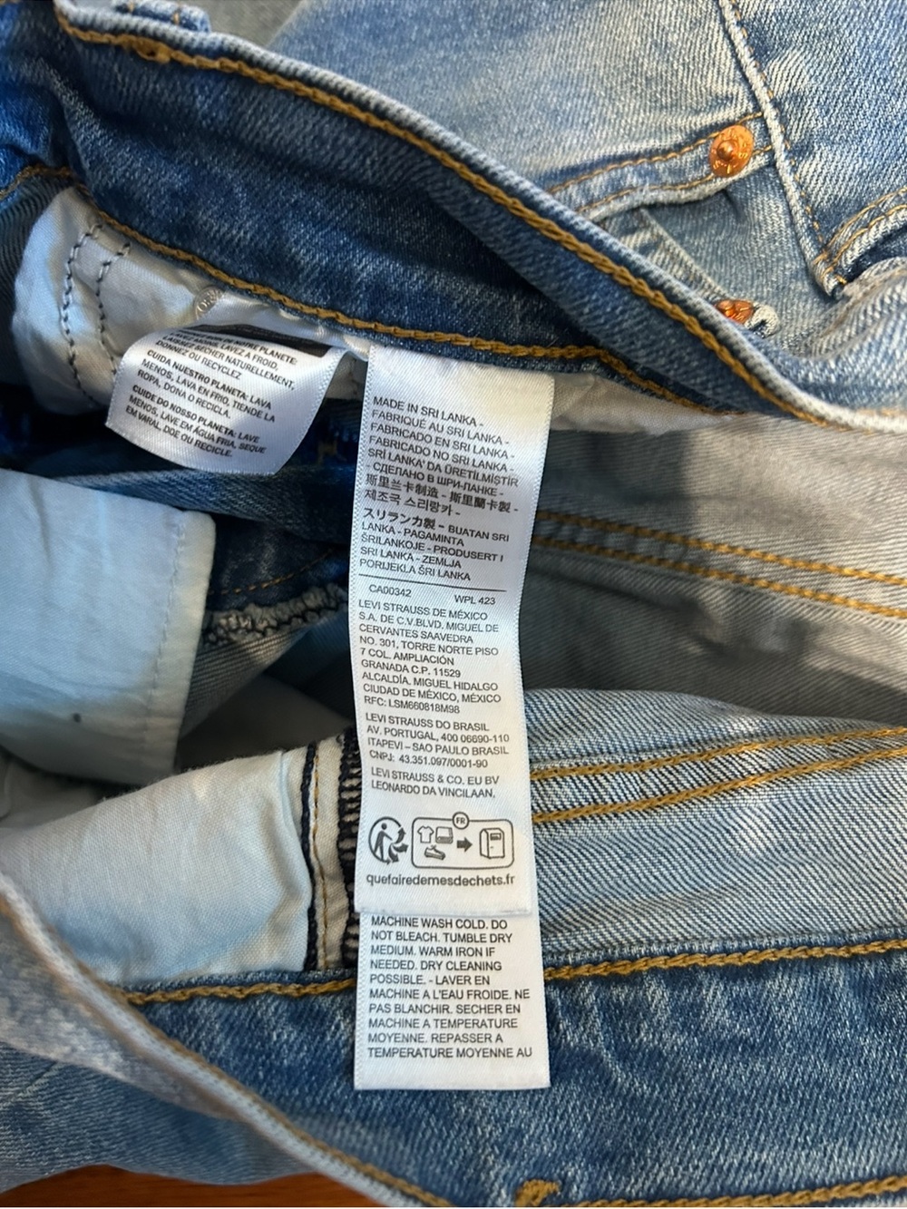 Levi’s Wedgie Straight Jeans Size 30 High Rise Vintage Wash Denim - Picture 5 of 10